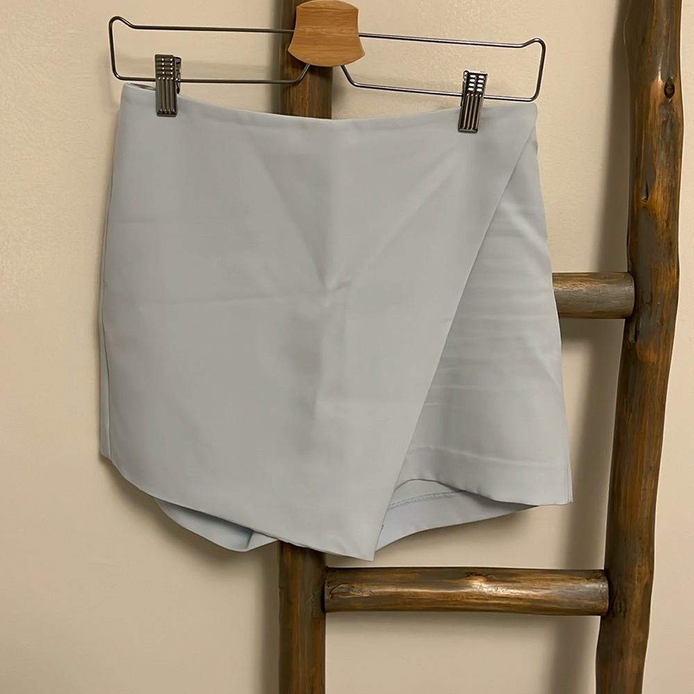 Sky blue skort